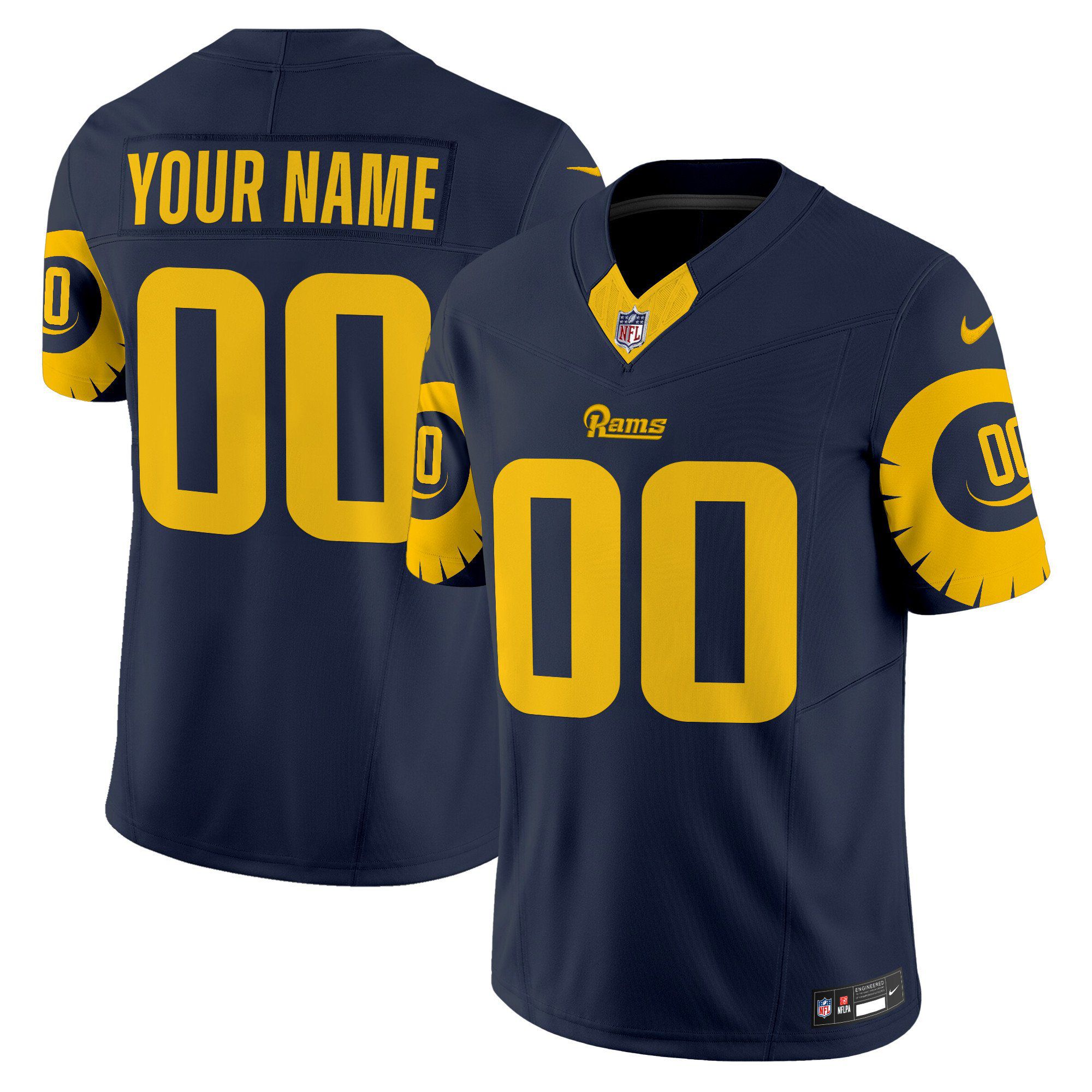 Men Los Angeles Rams Drak Blue 2024 Nike Special Vapor Limited Custom NFL Jersey